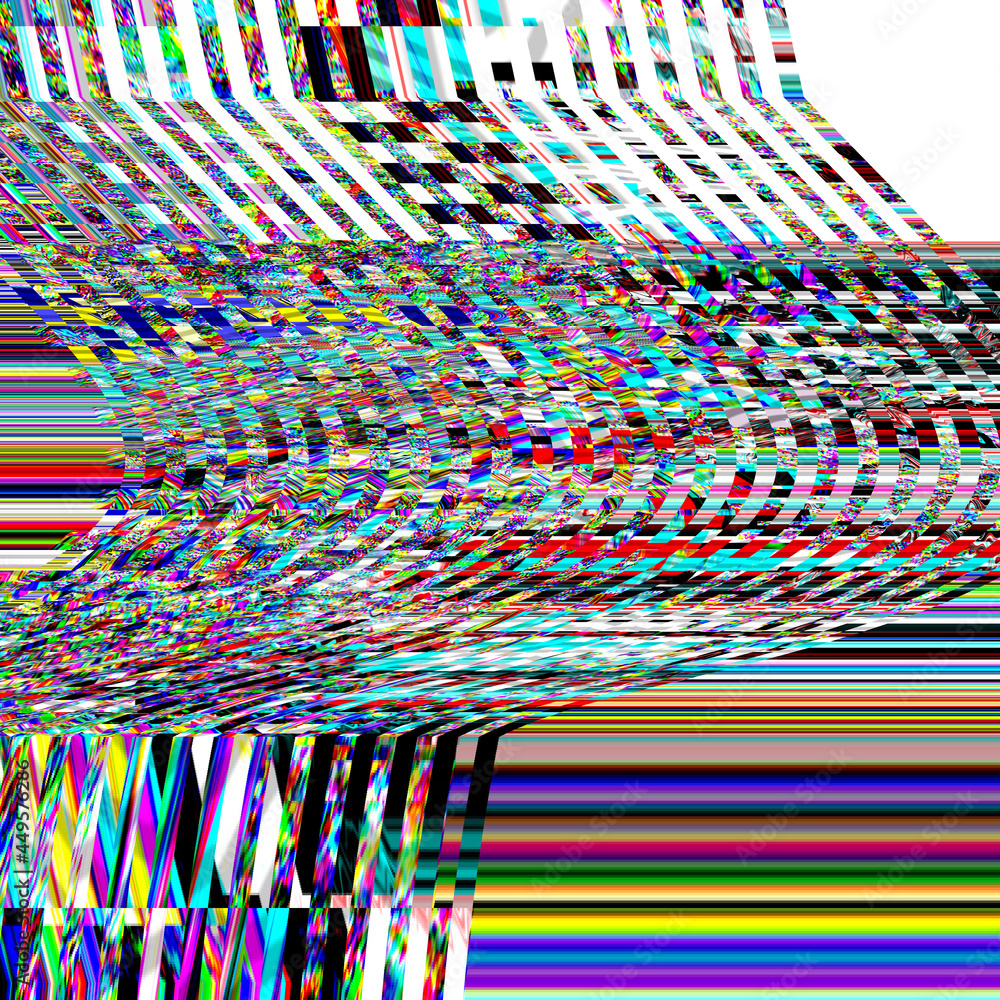 Poster tv photo noise glitch psychedelic background old vhs screen error digital pixel noise abstract desig