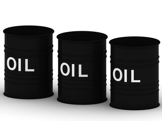 crude oil barrel 3d illustration
