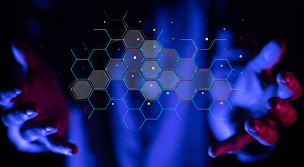 Technology background. Big data concept. Binary