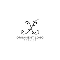 professional and minimal elegant abstract ornament logo
