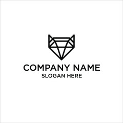 Fototapeta premium logo wolf / vector wolf / icon wolf