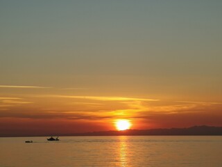 Fototapeta premium sunset over the sea