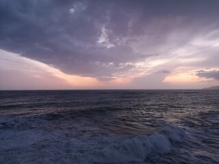 Fototapeta premium sunset over the sea