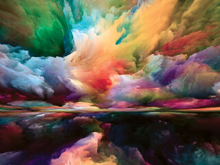 Obraz na płótnie Canvas Illusion of Land and Sky