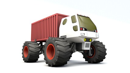 3d illustration of Concept vehicle