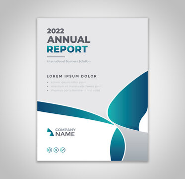 Annual report cover or poster design template and flyer template
