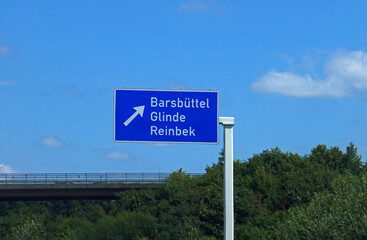 Autobahnausfahrt Barsbüttel