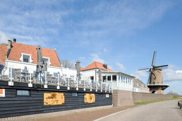 Windmill Rijn en lek in Wijk bij Duurstede, Utrecht Province, The Netherlands