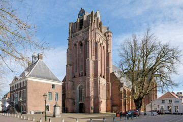 Fototapeta na wymiar Grote kerk Wijk bij Duurstede, Utrecht Province, The Netherlands