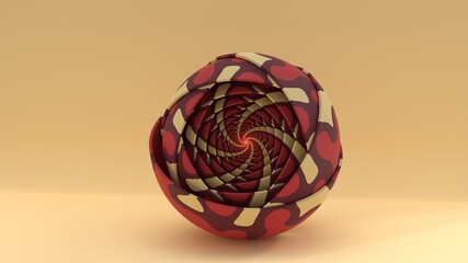 Sci-fi looking eye with soft color ornament