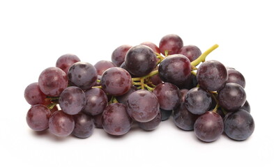 Cardinal grapes isolated on white background  