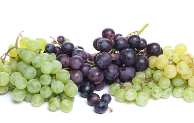 Grapes isolated on white background  