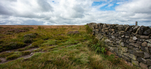 A Dry Stone Wall on Ilkley Moor