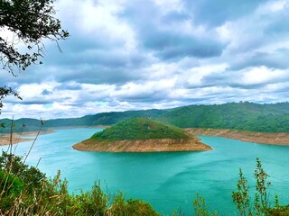 tropical island in the sea