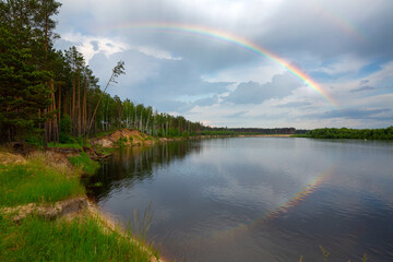 Naklejka premium River Dnieper in Belarus