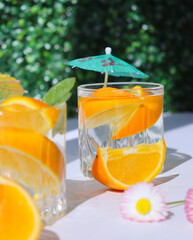 orange juice in a glass