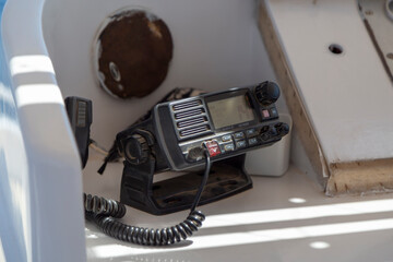 The device is a radio communication on the ship