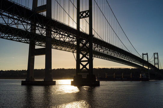 bridge at sunset