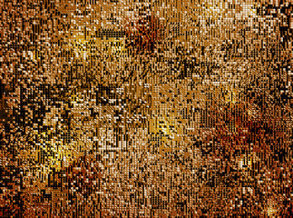 Gold abstract shine glitter sequins celebration background