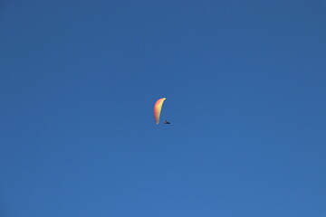 paragliding in the sky