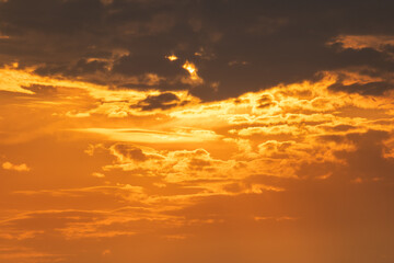 sunset in the sky