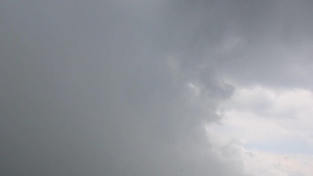 Lightning in the storm, stormy weather and dark clouds in the sky