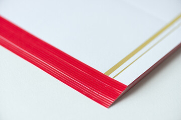 close up of red and white stripes