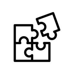 puzzle icon illustration vector graphic