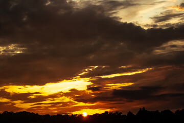 Obraz premium Sunset sky