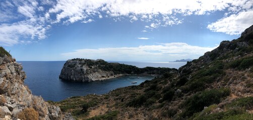 Greece Rhodes. Anthony Quinn Bay.