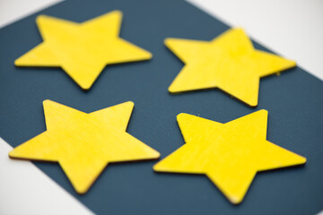 old fashioned plain wooden merchandise tags or labels on a white background