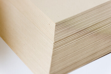 close up of a stack of fancy paper