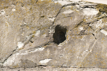 stone with hole background