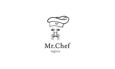 Premium Vector Logo Mister Chef