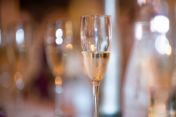 glasses of champagne