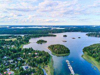 View of Evlinge bay on Värmdö outside Stockholm