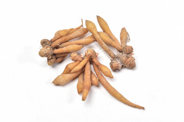 Kaempferia, Local herbs on a white background