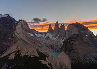 atardecer torres del Paine