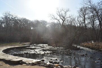 Minnehaha Falls in the Highland Park Area of Saint Paul Minnesota