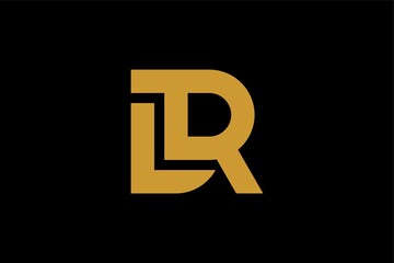 Letter LR logo design vector. Monogram R-type illustration design.