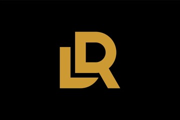 Letter LR logo design vector. Monogram R-type illustration design.