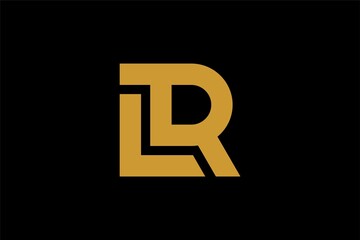 Letter LR logo design vector. Monogram R-type illustration design.