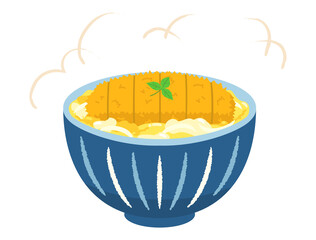 かつ丼のイラスト