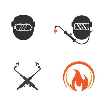 Welding Tool Vector Icon Design Illustration