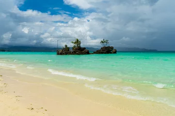 Photo sur Plexiglas Plage blanche de Boracay Pristine White beach in Boracay Island, Philippines.  Travel and nature.