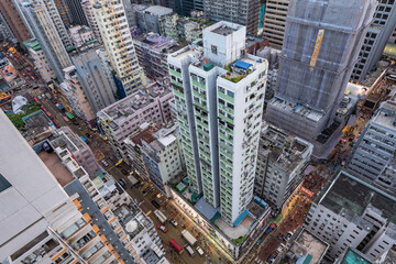Fototapeta premium High-rise buildings at Hong Kong central area.