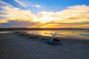 Sunset at Double Island Point near Rainbow Beach