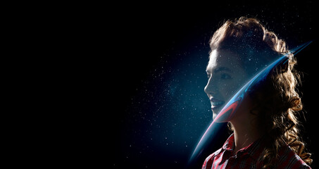 The universe within . Mixed media