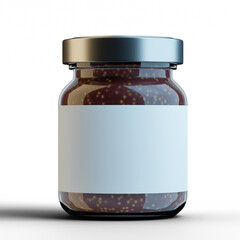 3d render coffee jar mockup 