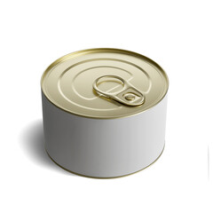 3d render food can mockup on concrete background